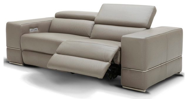 Modern Luxor Reclining Sofa With Power Headrests - Contemporary .