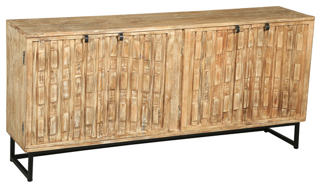 Charleroy Mango Wood Sideboard - Industrial - Buffets And .