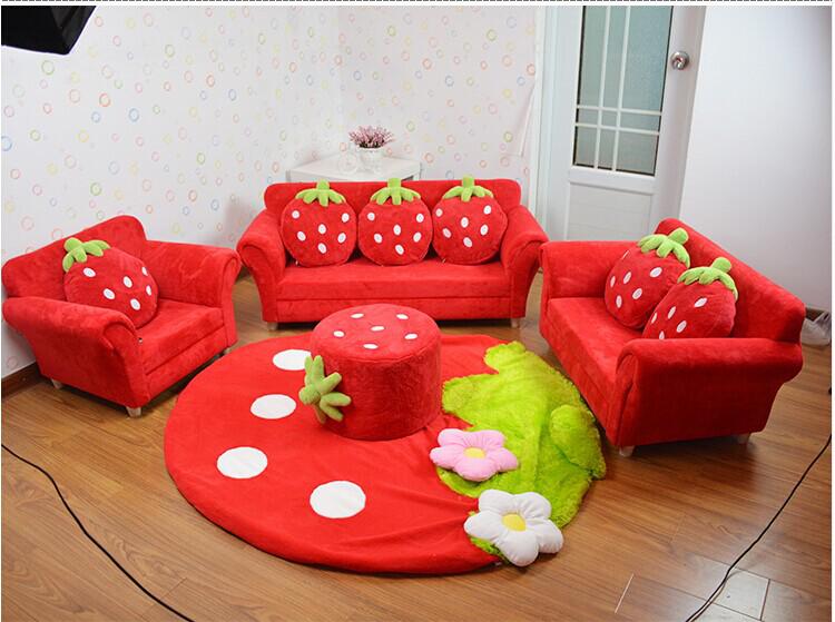 2020 Coral Velvet Children Sofa Chairs Cushion Furniture Set Cute .