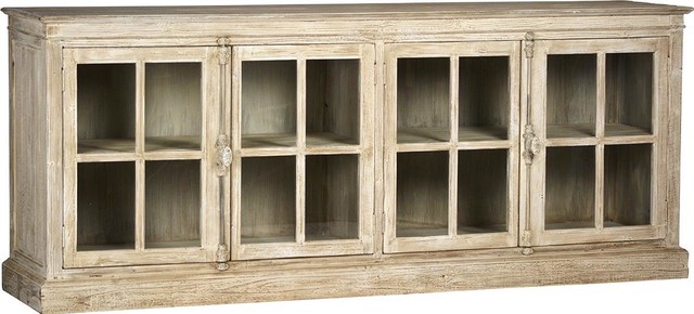 Sideboard Whitewash Reclaimed Pine New 4 - Farmhouse - Buffets And .