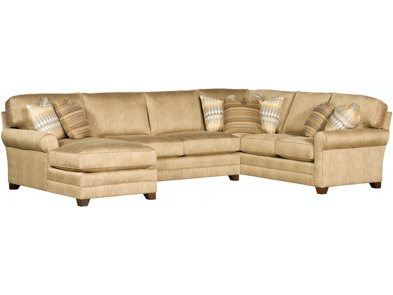 King Hickory Living Room Winston Sectional 7400-82-74-63-PAM-F .