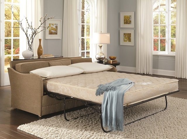 Timothy Pull Out Sofa Bed (Shown with Queen Mattress) Fits thru .