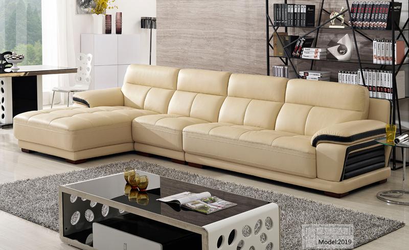 Free Shipping European modern leather sectional sofa Classical .