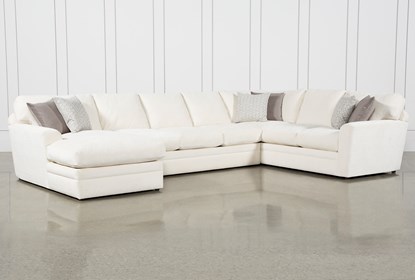 Prestige Down 3 Piece Sectional With Left Arm Facing Chaise .