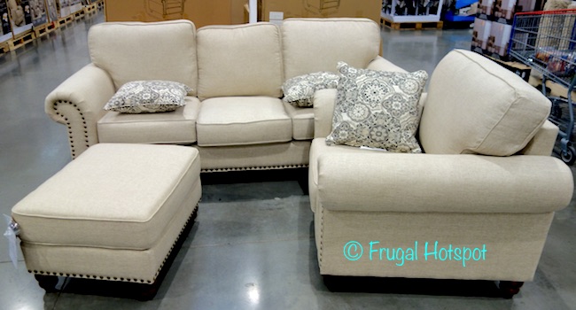 Costco: Synergy Home Fabric Sofa, Chair + Ottoman Set $899.99 .
