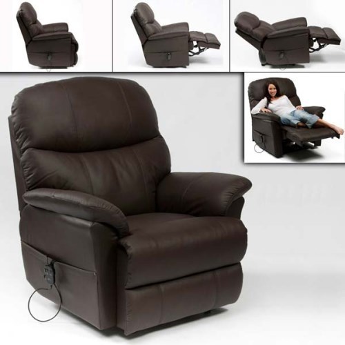 Keerthi Furniture Brown Leather Recliner Sofa, Rs 34000 /piece .