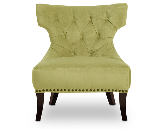 Annabella Accent Chair in moss green from Sofa Mart | Accent .