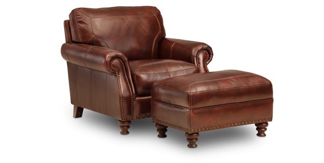 Sofa Mart: Calico Hills Ottoman : OT-SICALC | Leather sofa chair .