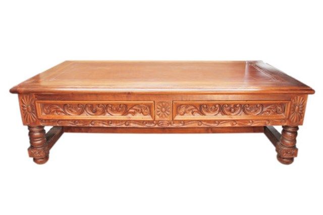 spanish revival coffee table chestnut | Coffee table, French .