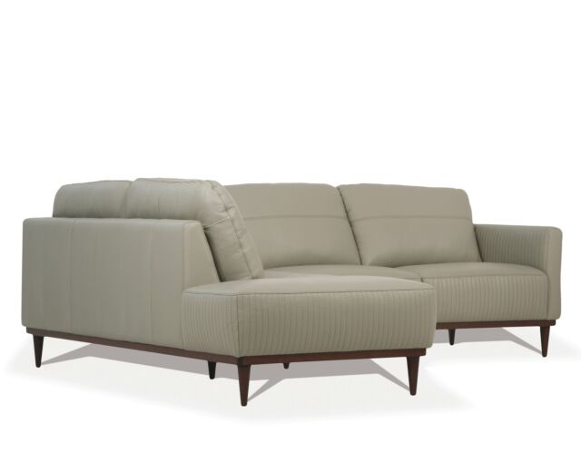 Acme Tampa Sectional Sofa With Airy Green Leather Finish 54995 for .