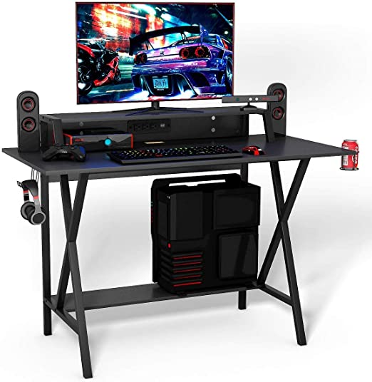 Amazon.com: GOFLAME Gaming Computer Desk, Large Computer Gaming .