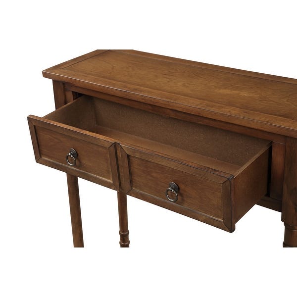 Shop Antique Walnut Wood Sofa Entryway Console Tables with 4 .