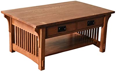 Amazon.com: Crafters and Weavers Crofter 4 Drawer Coffee Table .