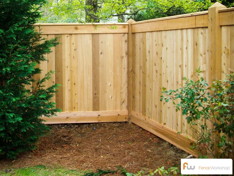 The Sanford™ Custom Cedar Wood Privacy Fence | Pictures & Per Foot .