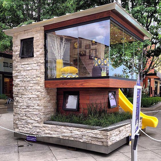 A Modern Backyard Playhouse - architecture and desi