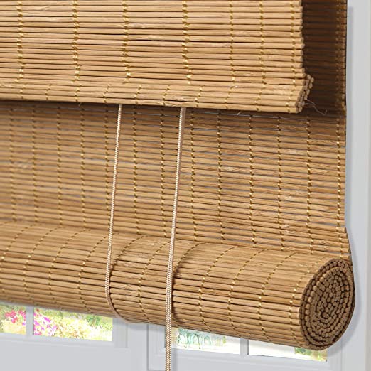 Amazon.com: ZY Blinds Bamboo Window Blinds, Light Filtering Roll .