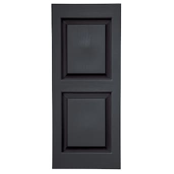 Severe Weather 2-Pack 14.5-in W x 50.5-in H Black Raised Panel .