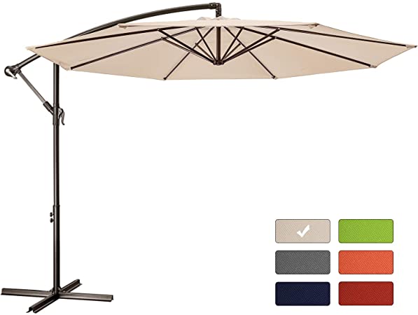 Amazon.com : Patio Umbrella 10 ft Cantilever Offset Umbrella .
