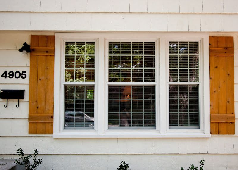 diy cedar shutters | Coordinately Yours, by Julie Blanner .