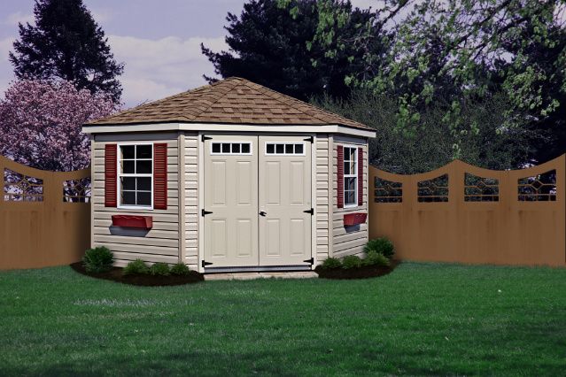 Corner Shed, 5 Sided Shed, Backyard Storage Sheds from Fox's .