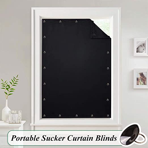 Amazon.com: Temporary Blackout Blinds Curtain for Window - Travel .