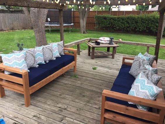 Ana White | Outdoor 2x4 Sofas - DIY Projects | Diy outdoor .