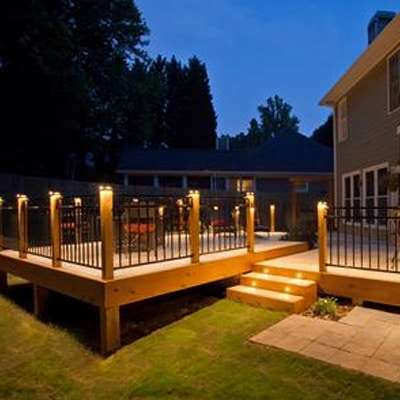Deck Lighting and Exterior Home Light Systems - Zuern Building .