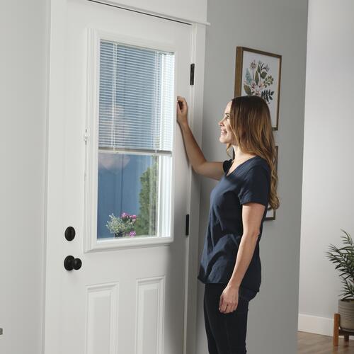 ODL® Encapsulated Add-On Aluminum Door Blind - 22"W x 36"L at Menards