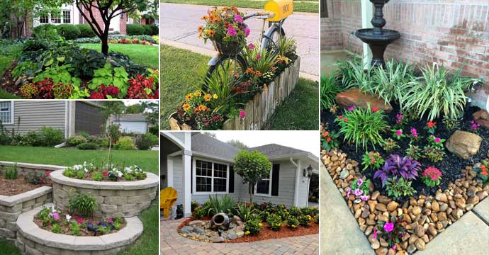 22 Mind-Blowing Front Yard Flower Bed Ide