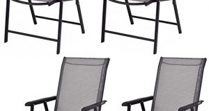 Amazon.com: Giantex 4-Pack Patio Folding Chairs Portable for .