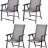Amazon.com: Giantex 4-Pack Patio Folding Chairs Portable for .