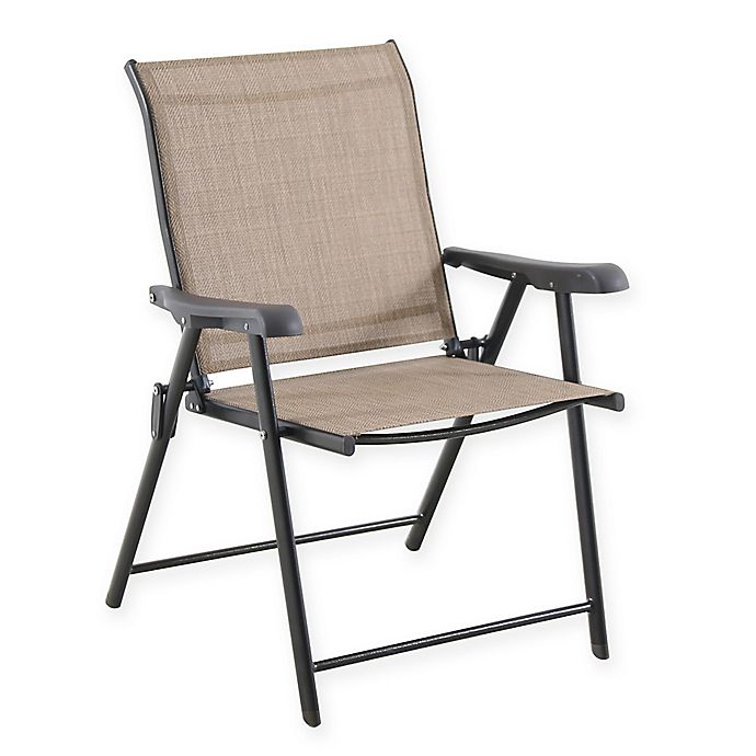 Never Rust Outdoor Aluminum Folding Sling Chair | Bed Bath & Beyo