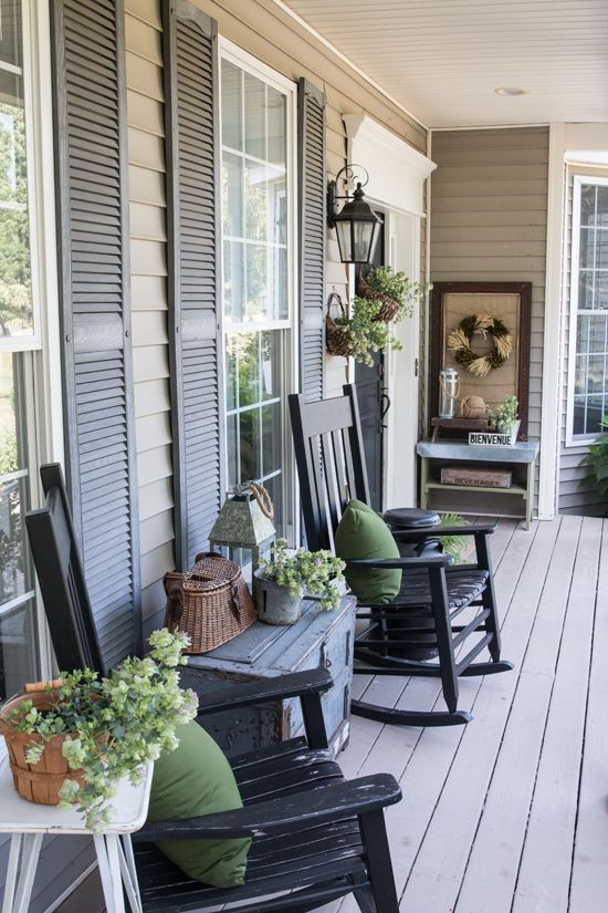 Our Most Asked Question - Our Exterior House Colors | Front porch .