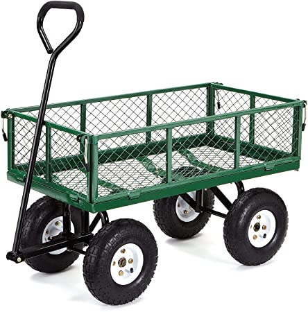 Amazon.com : Gorilla Carts GOR400-COM Steel Garden Cart with .