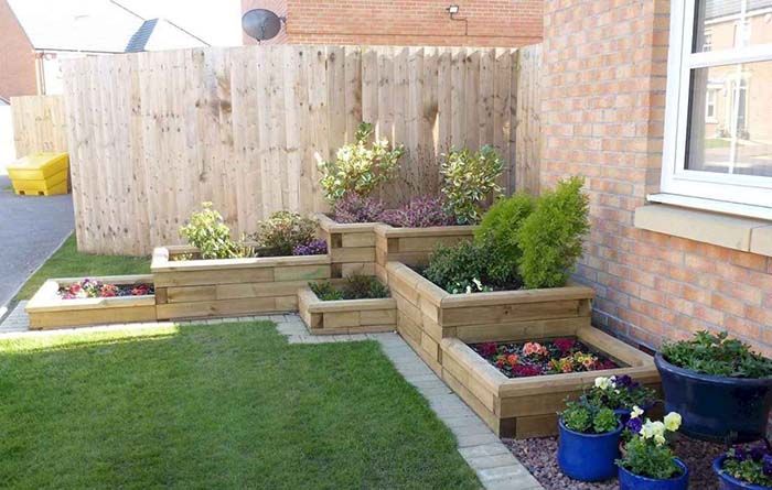 28 Beautiful Corner Garden Ideas and Designs | Raised garden bed .