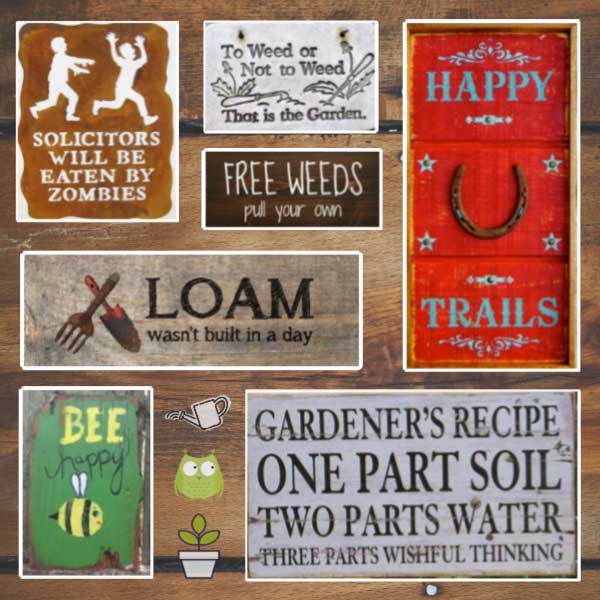 40 Funny Cute Sarcastic and Sentimental Garden Signs | Empress of Di
