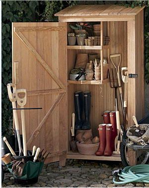 Garden tool storage | Garden tool storage, Garden storage shed .