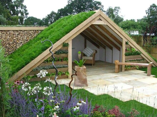 Unique garden structure | Backyard, Building a shed, Garden desi