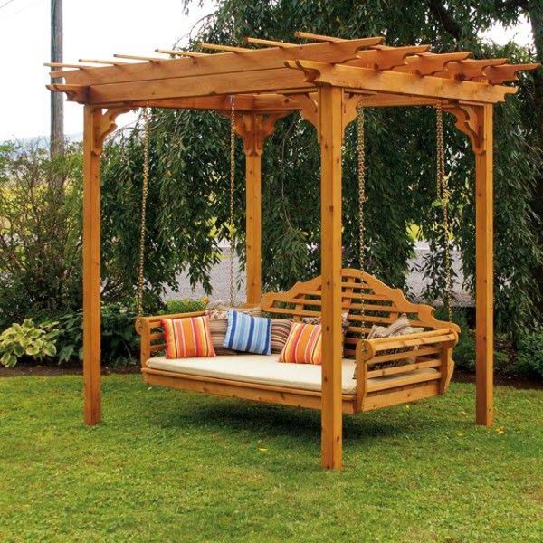 Garden swings are making a difference in the modern lifestyle .