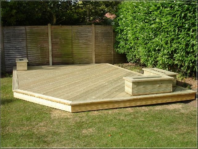 simple ground level deck plans | Simple deck designs, Wood deck .