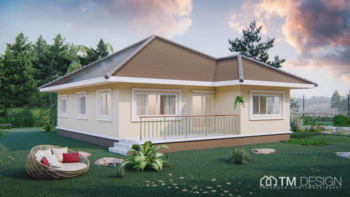 Stunning Square Shaped Bungalow with a Pyramid Hip Roof - Pinoy .