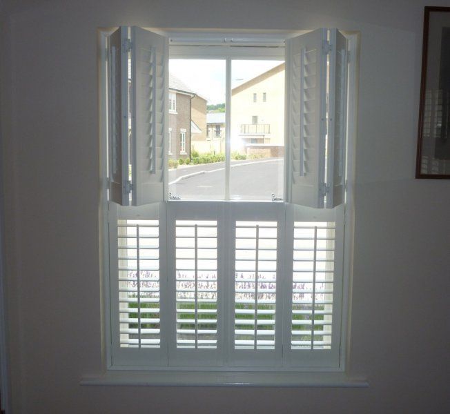 We would like the shutters to split in half like this, so that the .