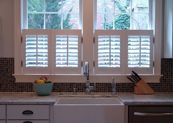 Hot Home Trend: Interior Shutters | Cafe style shutters, Kitchen .