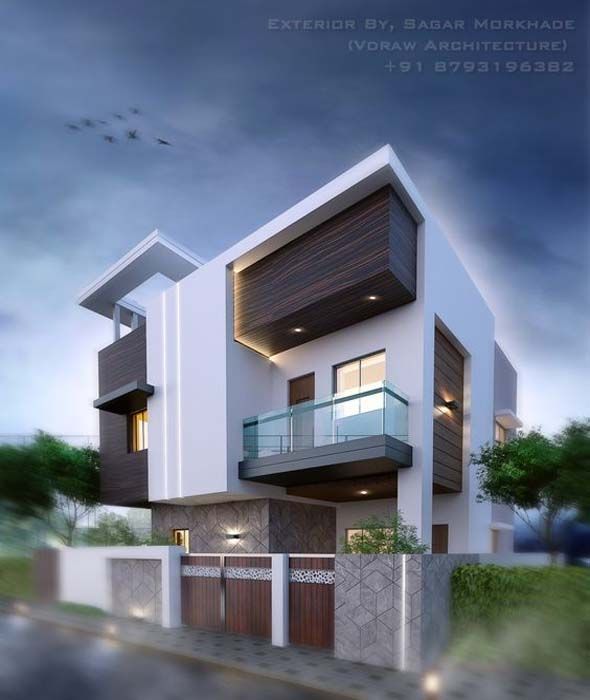 Latest front elevation of home 2019 designs | Modern bungalow .