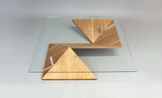 Japanese paper folding art as inspiration for modern furniture .