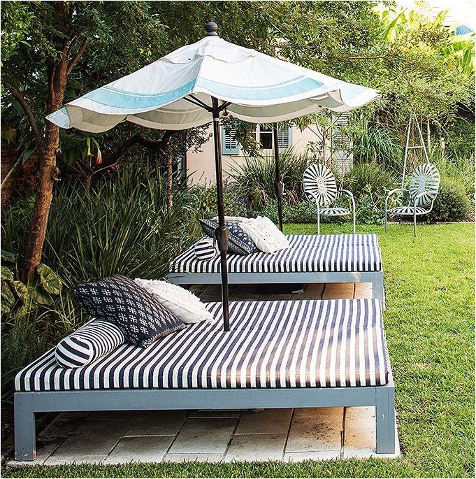 Create your own outdoor bed for laying out or snoozing. Great .