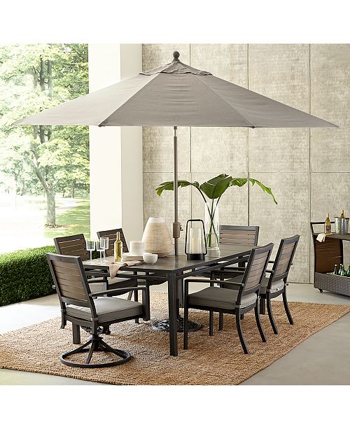 Furniture Marlough II Outdoor Dining Collection, with Sunbrella .