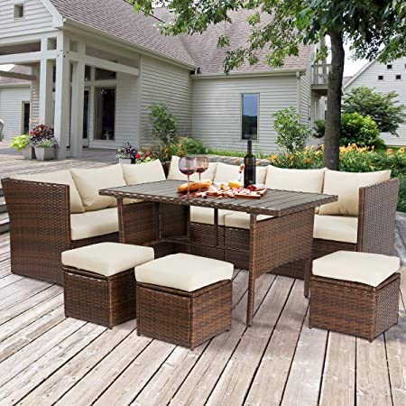 Amazon.com: U-MAX Patio Furniture Sets 7 Pieces Outdoor .