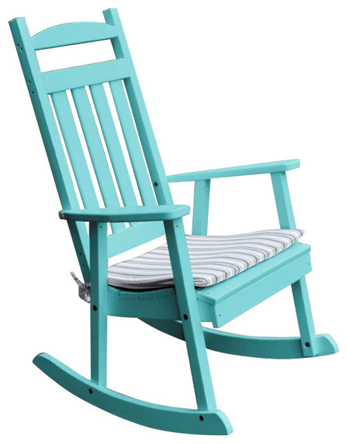 Outdoor Poly Lumber Porch Rocking Chair - Contemporary - Outdoor .