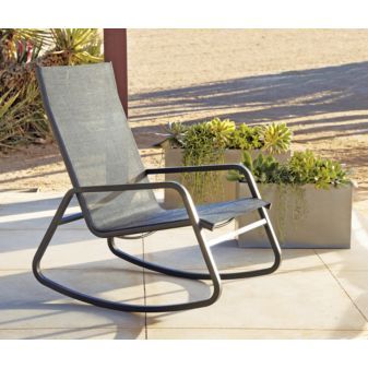 rocking would be my own cheap therapy...cb2 $149 | Modern outdoor .